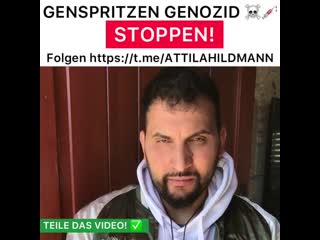 BfeD - Attila Hildmann sagt die Wahrheit - Corona ist eine normale Grippe der Weltjuden-Mafia und deren Maulwurf-Juden.