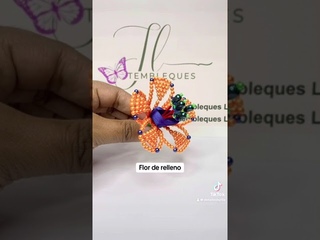 Flor de tembleque de relleno