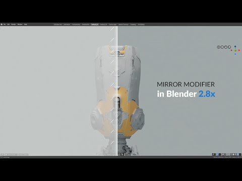 Mirror Modifier 2. 8x, Hard surface Modeling