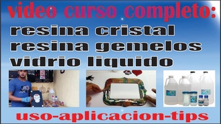 CURSO RESINA EPOXICA, PASO A PASO, VIDRIO LIQUIDO, RESINA CRISTAL Usar resina paso a paso en madera