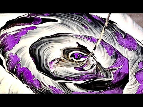 1 String Pulling a 6 9 Acrylic Painting Pour Technique GIVEAWAY Check Description for