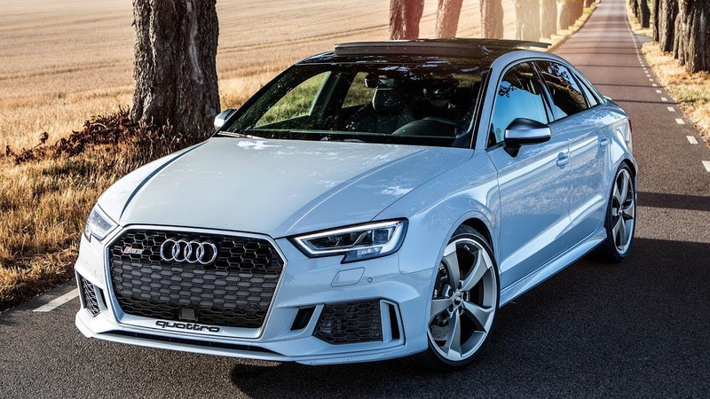 WOW, COOL SPEC 2018 AUDI RS3 SEDAN (400 HP, 5 CYL) Glacier white body and details 0 100 3.
