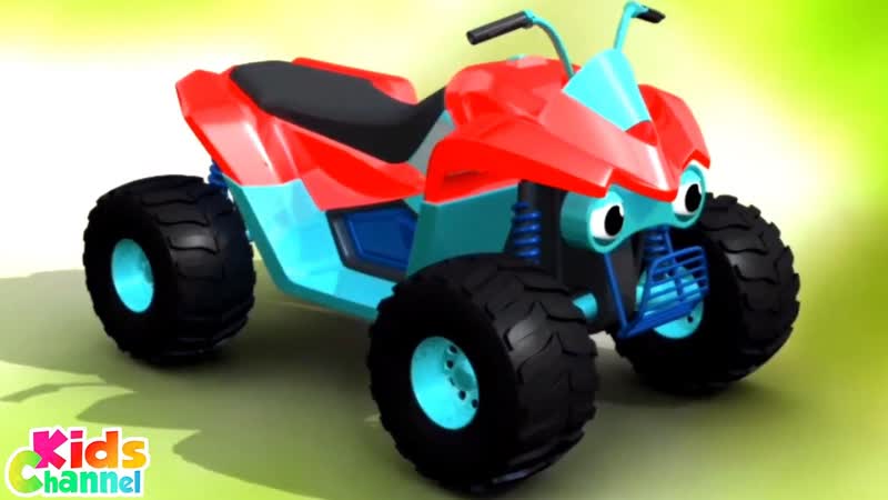 Quad Bike, Formation And Uses, Car Cartoon Videos for Children by Kids