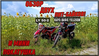 обзор двух пит байков! и МИНИ-ПОКАТУШКА!  BASIC YX125EM  50-2 !STOLLBYY PIT-BIKE!