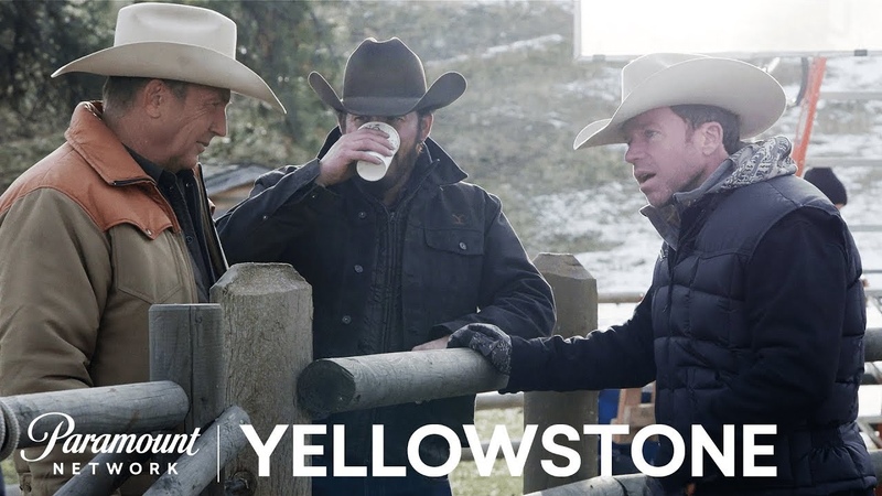 BTS Look at Yellowstone w, Kevin Costner, Taylor Sheridan More , Paramount