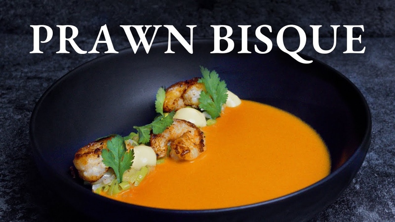 Michelin star PRAWN SOUP at home, Shrimp Bisque