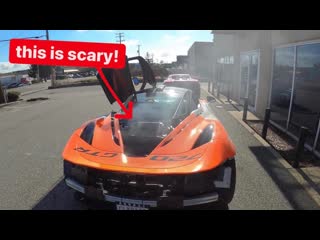 STRAIGHT PIPED MCLAREN ENDS IN SMOKE...