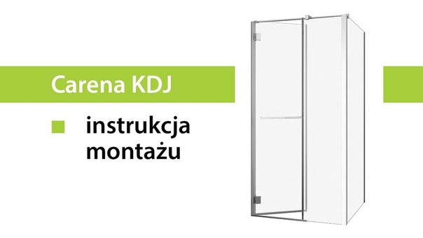 Монтаж кабіни з відкривною дверкою Radaway Carena