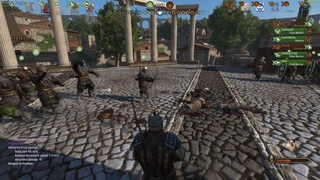 Mount and blade 2 Bannerlord captain mode with the successful use of archers Streets of Syllianon