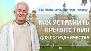 05/04/2023 Препятствия для сотрудничества. Е.М. Чайтанья Чандра Чаран прабху. Вриндаван, Индия