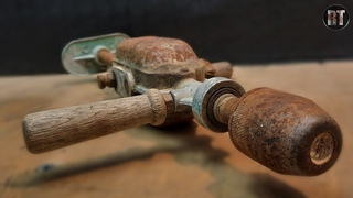 Antique Rusty Hand Drill Restoration - With a New Jaws