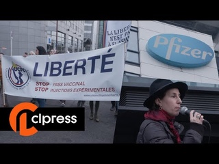 Manifestation contre le vaccin COVID devant le sige de Pfizer (29 janvier 2022, Paris) 4K