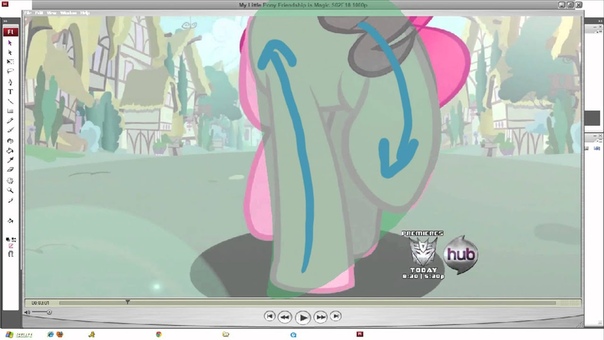 Как это работает: Пинки, Breaking Down a Walk Cycle My Little Pony: Fi M Animation