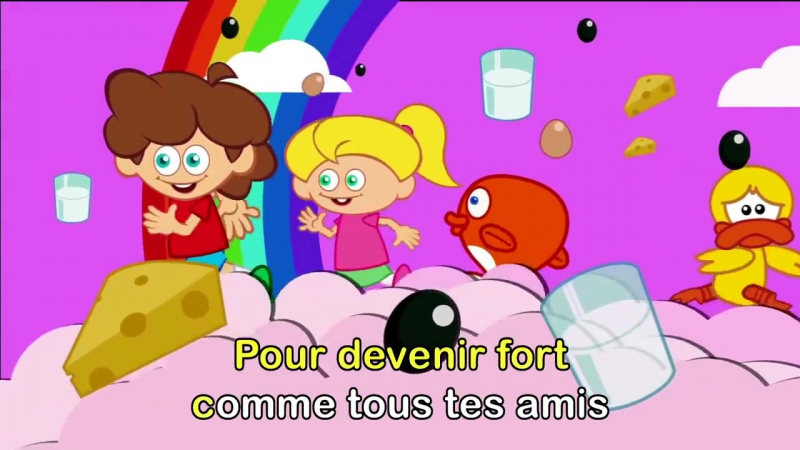 Manger pour être fort Comptine éducative pour les