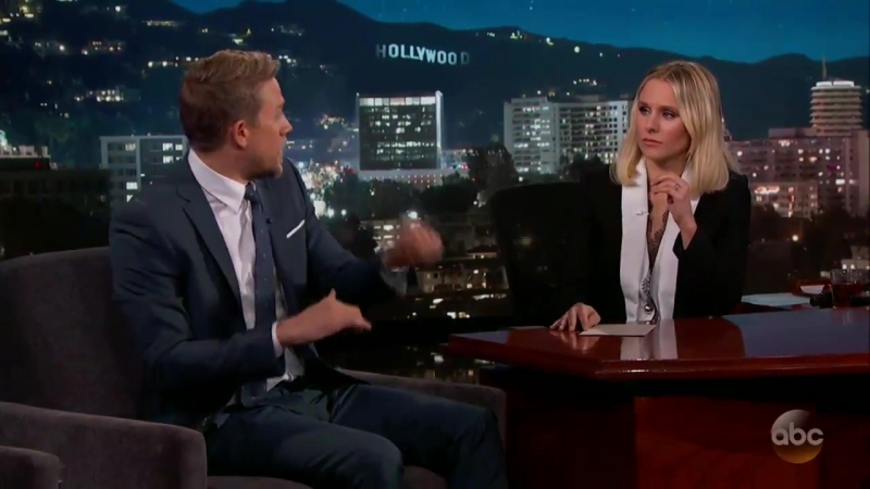 2017 май, 04: Charlie Hunnam Kristen Bells Guest Host Interview on Jimmy Kimmel