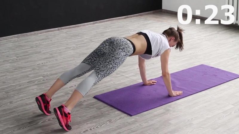 Упругие ягодицы и плоский живот. Упражнения для