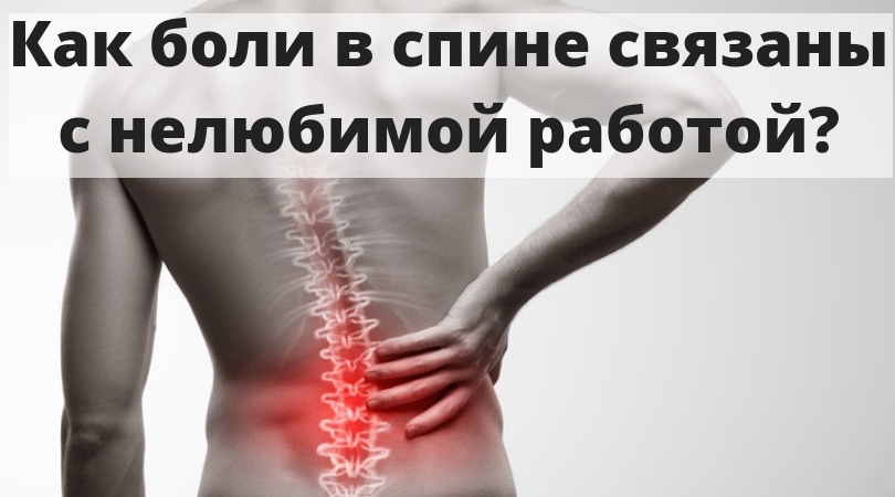 Как боли в спине связаны с нелюбимой работой? Как боли в спине связаны с нелюбимой работой?