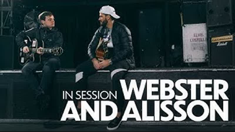 In session: Alisson Becker and Jamie Webster Keeper sings Allez, Allez,