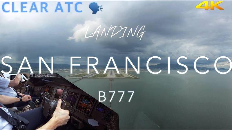San Francisco, B777 Cockpit View 4