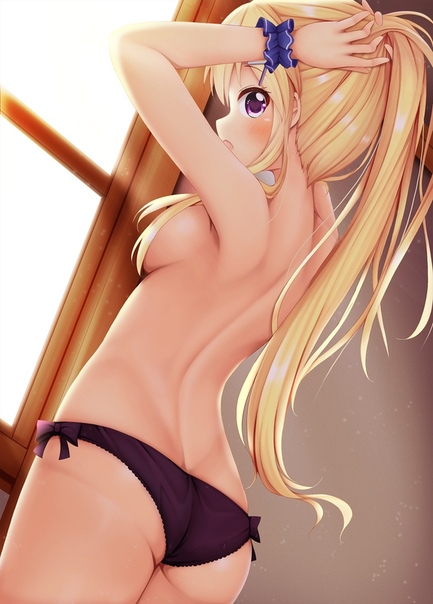 Panties blonde anime wife