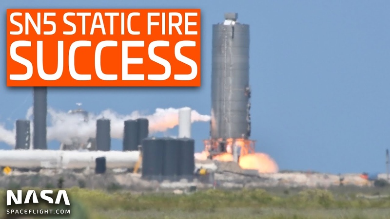 Space X Boca Chica SN5 Static Fire