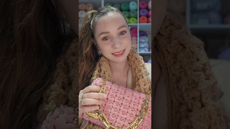 Fio de Malha Premium Circulo Bolsa de Crochê com Fio de