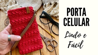 Porta Celular - Case/Bolsa Para Celular - Um lindo ponto para Bolsas em Croch por Marcelo Nunes