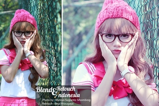 Tutorial Photoshop Soft Coloring, Vintage Blue