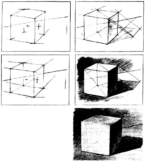 Рисунок куба на плоскости. Построение Куба в линейной перспективе. Куб сверху снизу сбоку. Последовательность построения Куба. Построение гипсового Куба. Рисунок куба на плоскости. Построение Куба в линейной перспективе. Куб сверху снизу сбоку. Последовательность построения Куба. Построение гипсового Куба.
