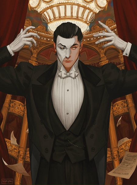 #Phantom_of_the_opera / Призрак оперы Уходим в ночь с "Музыкой ночи" от @NipuniDraws