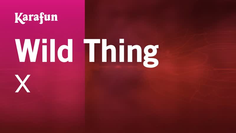 Wild Thing X, Karaoke Version, Kara