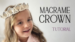 Macrame crown  tutorial DIY