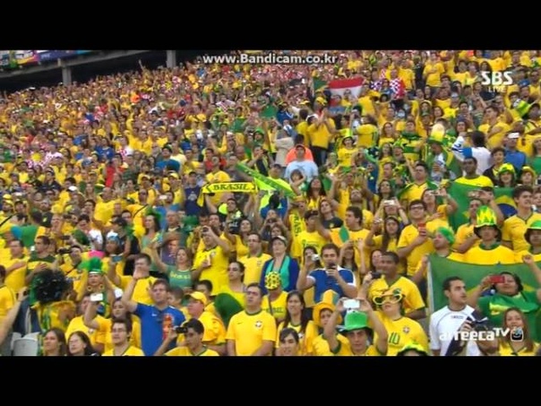 Brasil 3 1 Croácia Copa do Mundo, 2014: Grupo A, Jogo 1 Hino Nacional do
