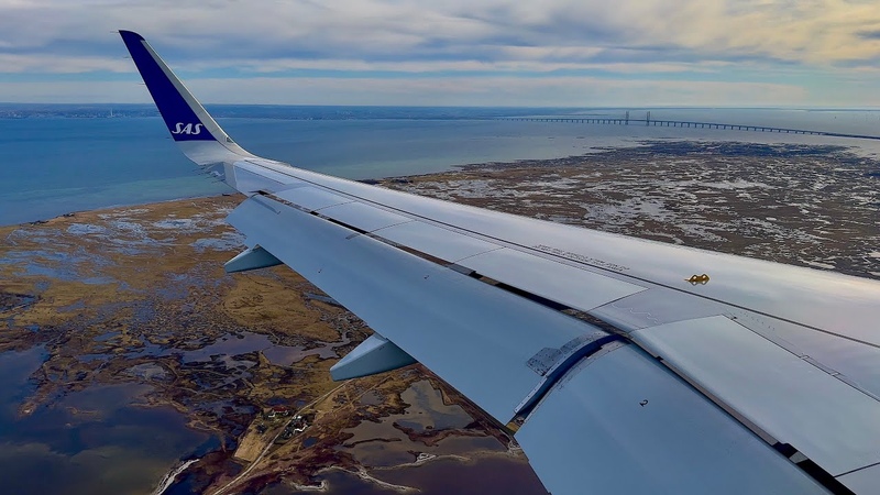 4 K Awesome Copenhagen Landing Scandinavian Airlines Airbus A320 200 N EI SCB SCS
