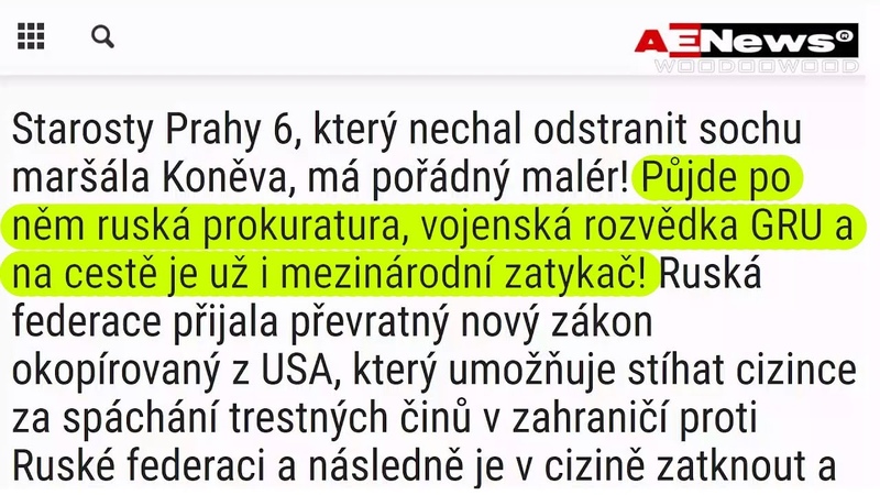 Starosty Prahy 6, který nechal odstranit sochu maršála Koněva, má pořádný