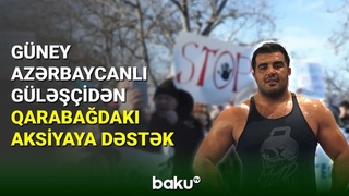 Güney azərbaycanlı güləşçi Qarabağdakı aksiyaya dəstək olub - BAKU TV