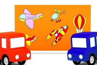 Um avião  mágico! QUEBRA-cabeças. Desenhos animados de carros para crianças. BR