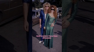 David Coverdale & Tawny Kitaen (ex wife) #DavidCoverdale #Whitesnake #shorts #rockstar