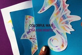 Colorful Wax Crayon PrintsF