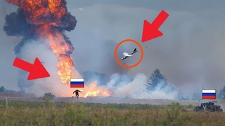 Kamikaze Drone Hits Russian Howitzer Causing Massive Explosion in Donetsk region!