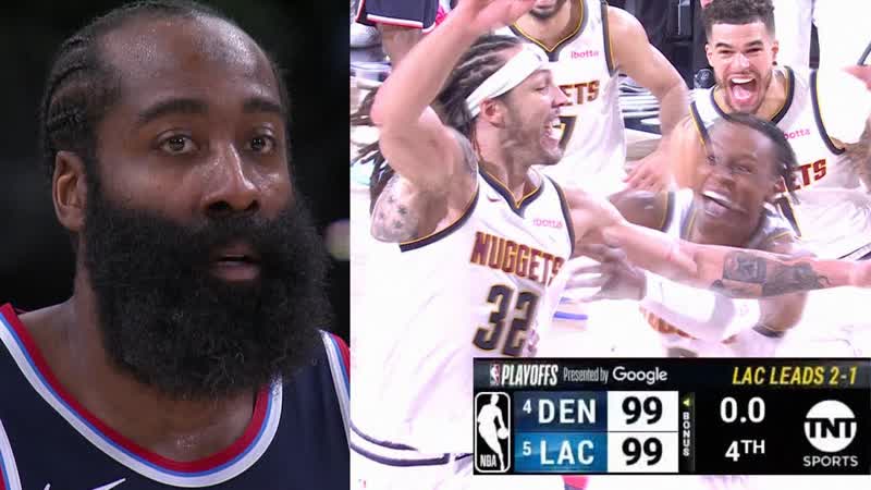 INSANE GAME 4 ENDING, 4 Nuggets at, 5 Clippers, April 26,