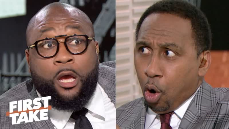 First Take gets FIRED UP over the 49ers running the ball in Super Bowl