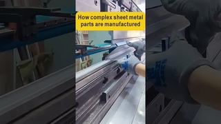 How complex sheet metal parts are produced Checking bending moment with BM press brake!  #bending