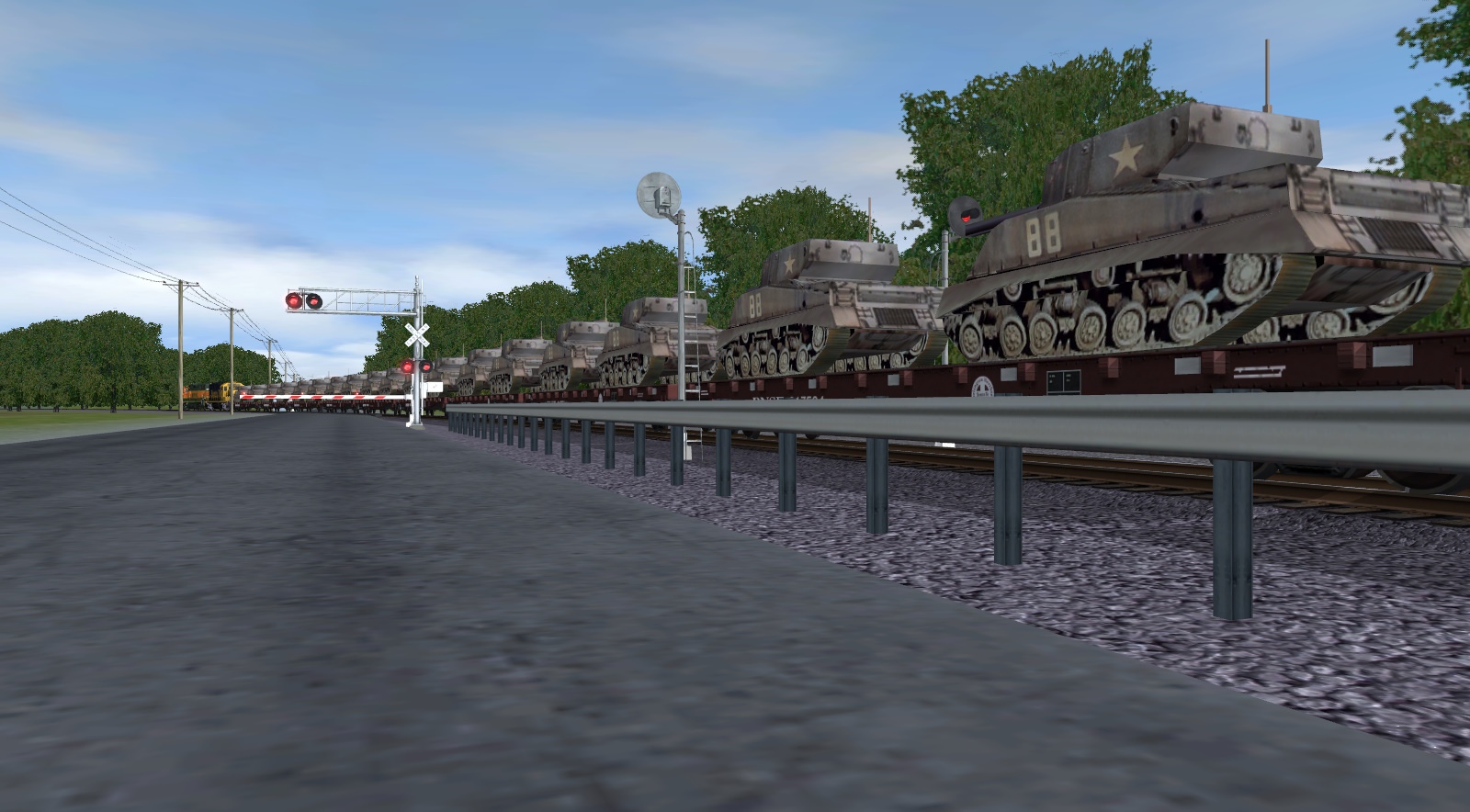 Summer- Military train